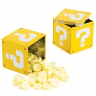 Ящик-вопросик с монетами-конфетами